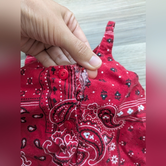 Little Lindsey Bandana Paisley Print Lace Spaghetti Strap Summer Sun Dress 2T - Picture 13 of 14